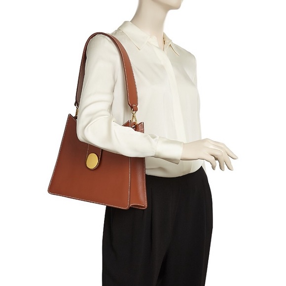 Elleme Cat Volcano Medium Leather Shoulder Bag - Picture 3 of 5